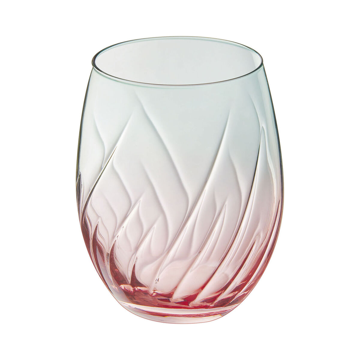 Vaso de agua Cristal d’Arques Paris Swirly Spring Rosa Vidrio 360 ml (4 Unidades)