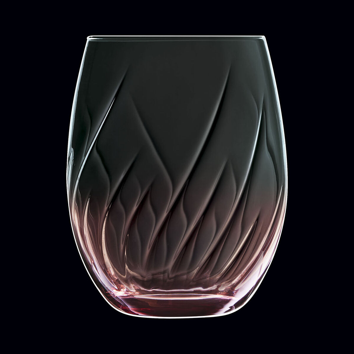 Vaso de agua Cristal d’Arques Paris Swirly Spring Rosa Vidrio 360 ml (4 Unidades)