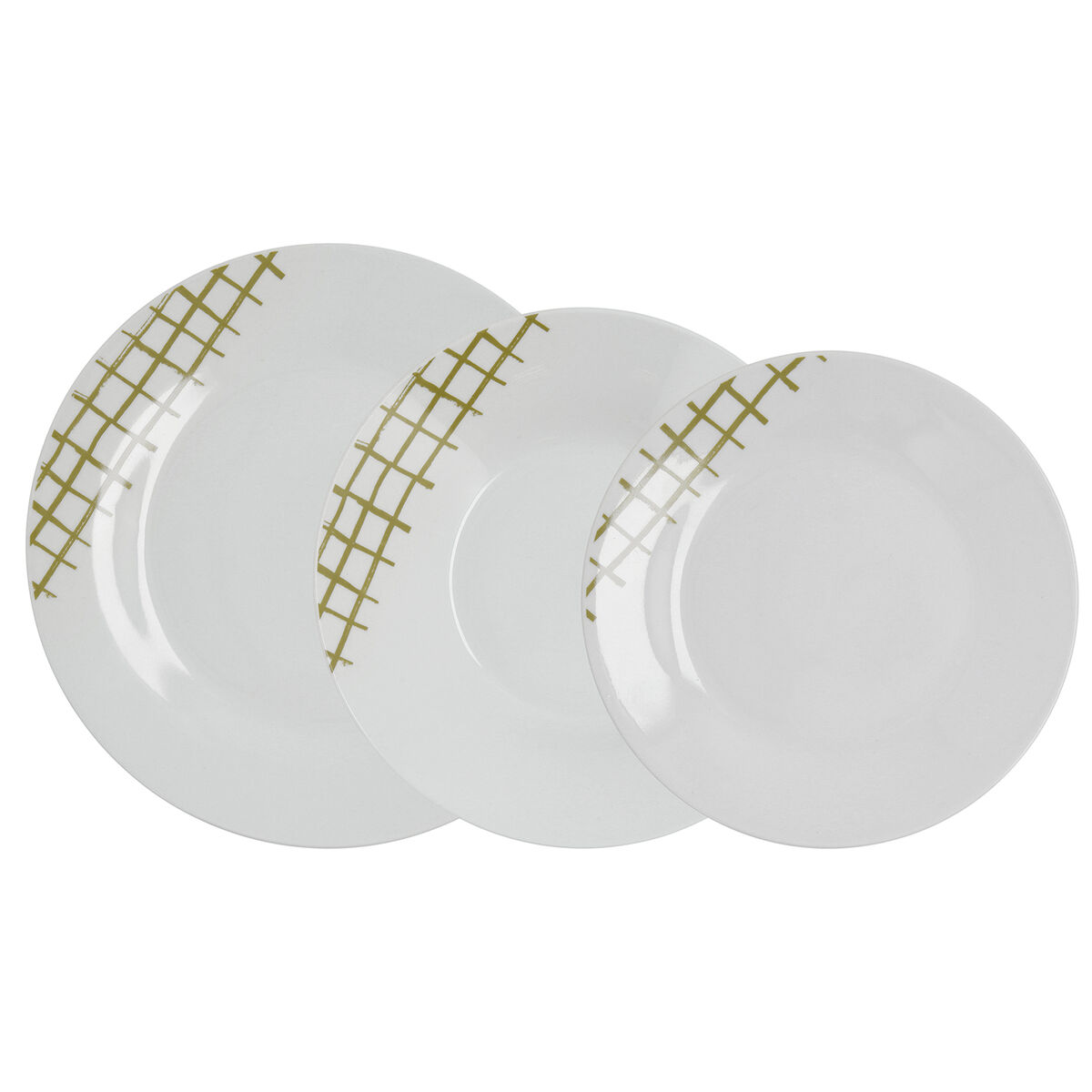 Vajilla Quid Kansas Verde Cerámica 18 Piezas