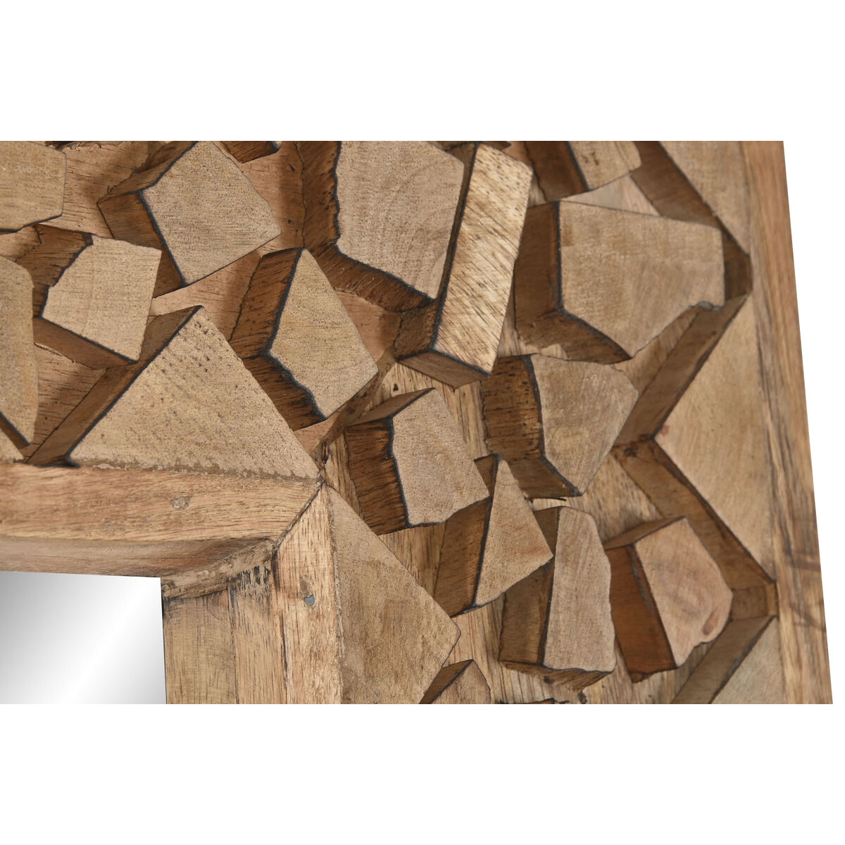 Espejo de pared Home ESPRIT Natural Moderno Troncos 91 X 5 X 183,5 CM