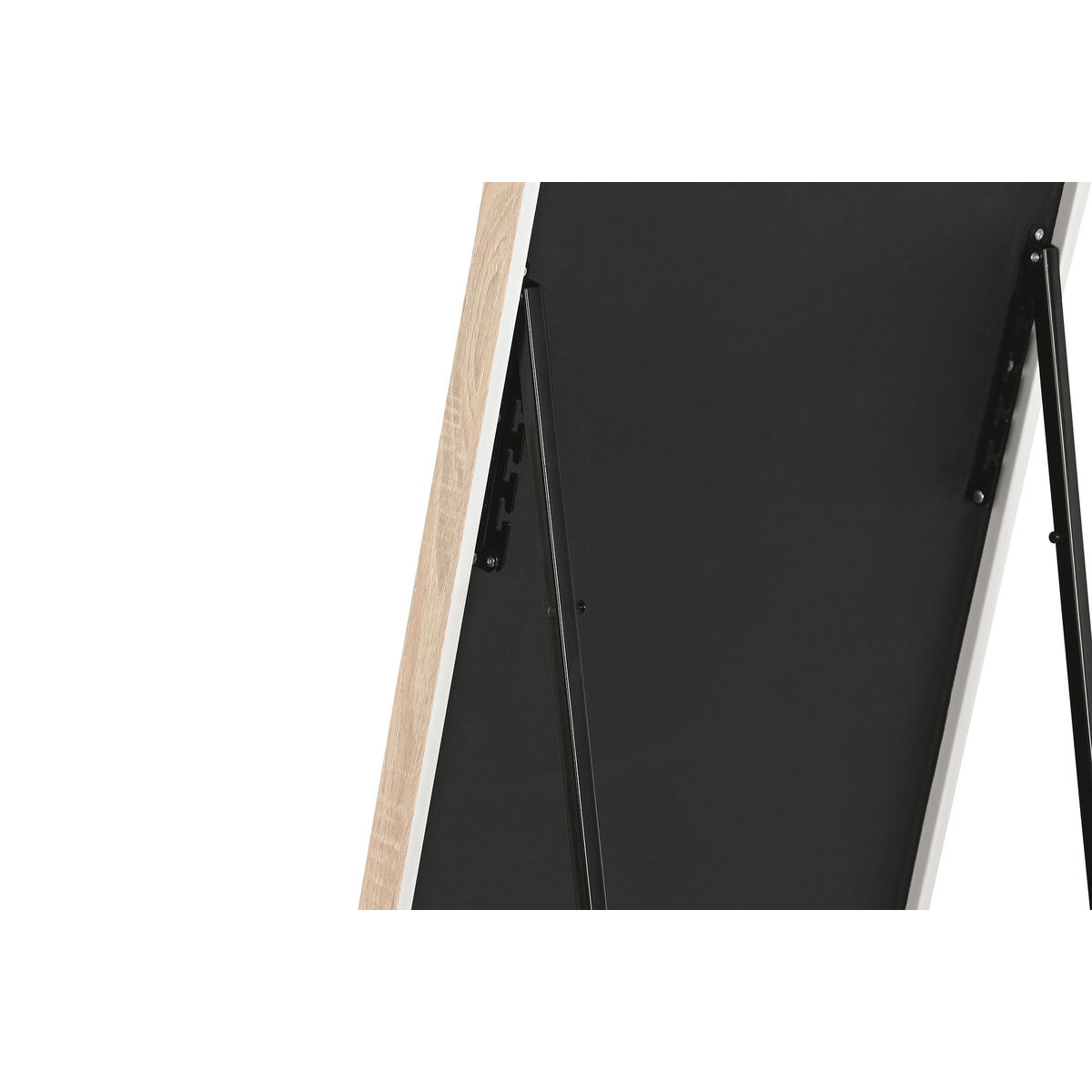 Espejo Vestidor Home ESPRIT Blanco Marrón Beige Gris Cristal Poliestireno 35,5 x 40 x 156 cm (4 Unidades)