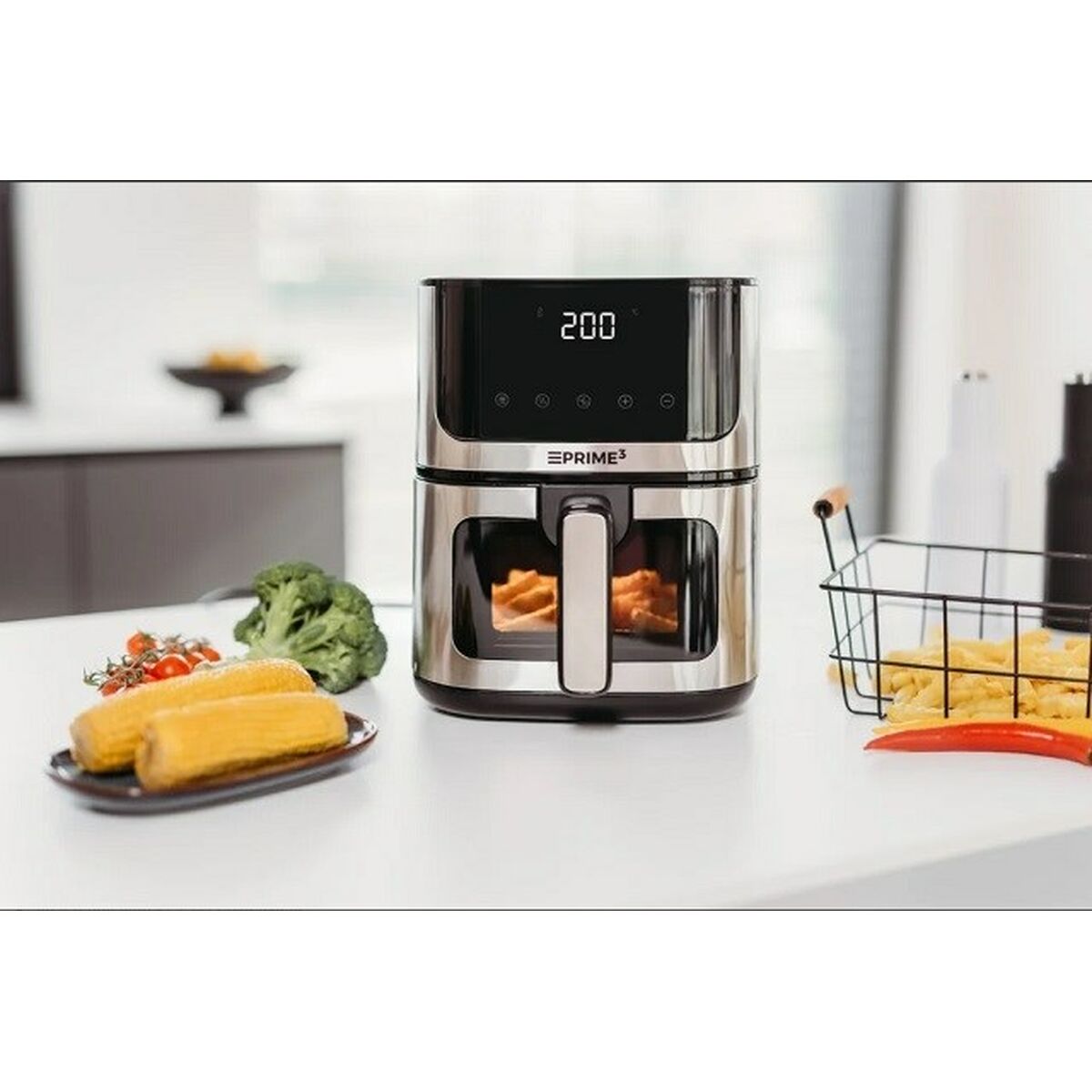 Freidora de Aire Prime3 SAF32 Negro Plateado 1400 W 4,5 L