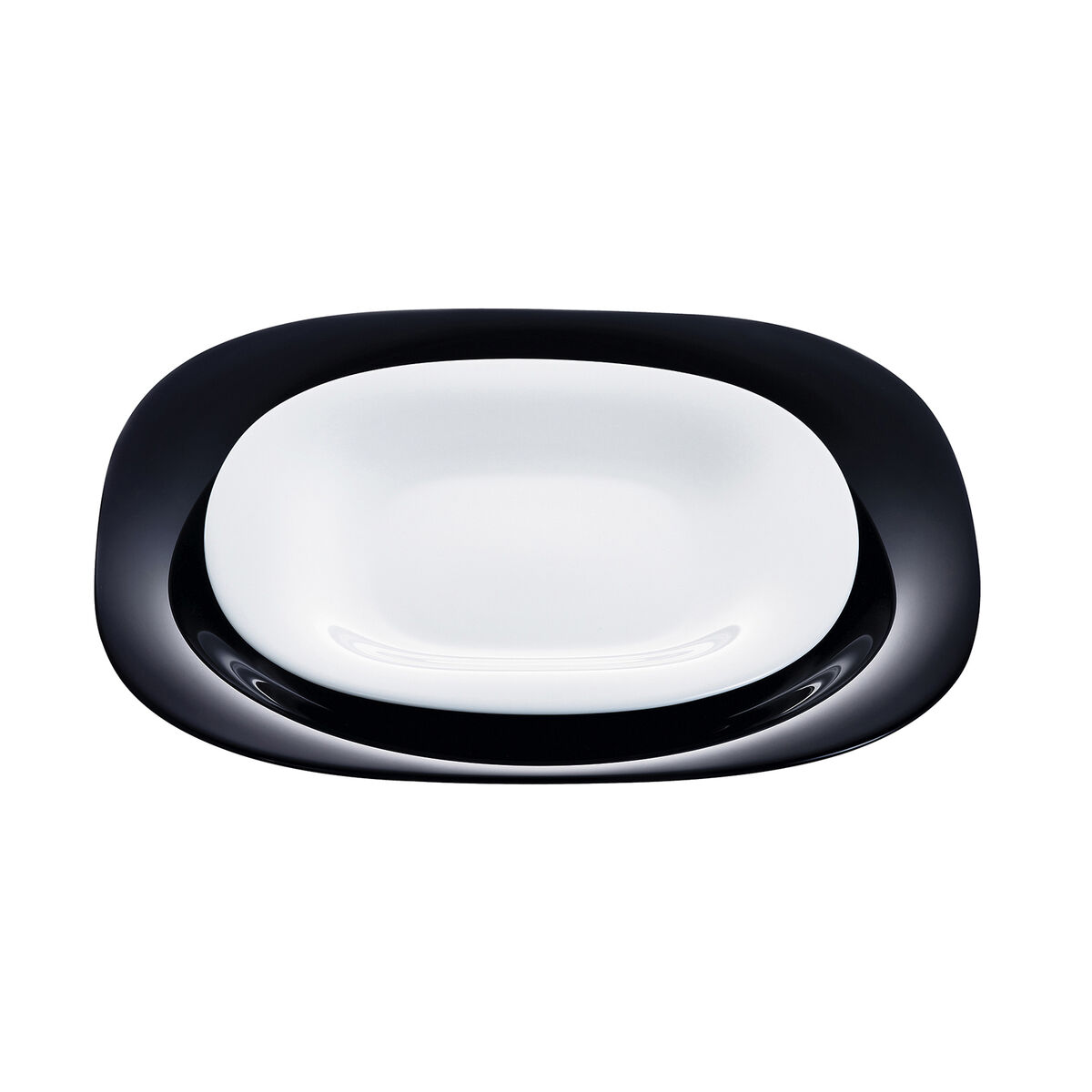 Vajilla Luminarc Carine N&b Blanco Negro Vidrio 19 piezas