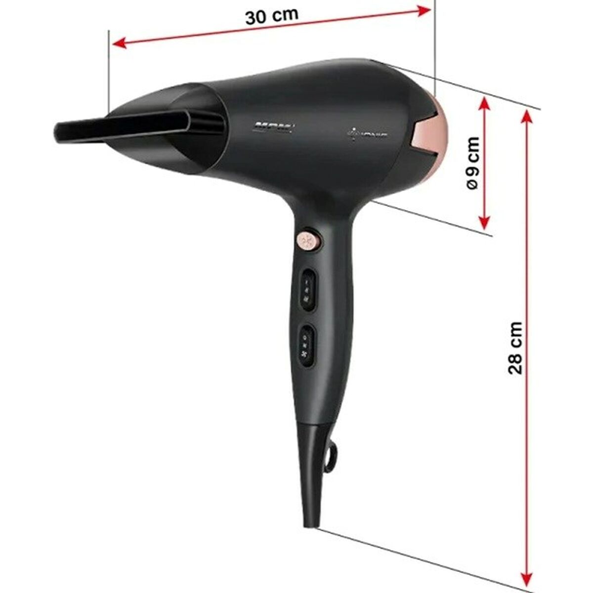 Secador de Pelo Mpm MSW-24 Negro 2500 W