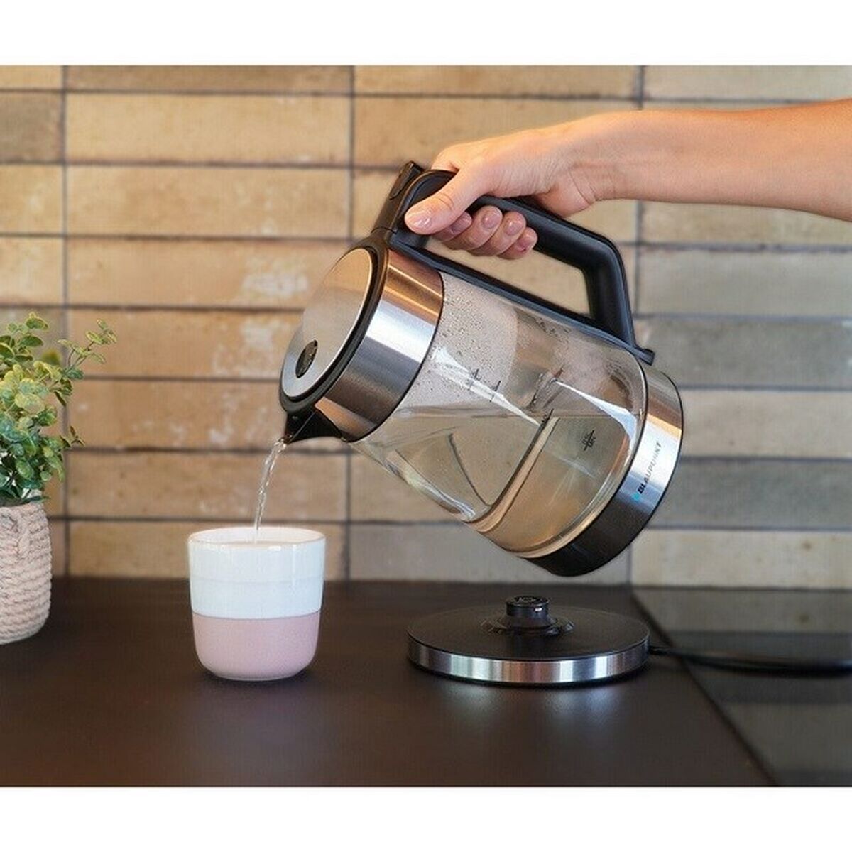 Hervidor Blaupunkt EKG401 Gris Transparente Vidrio 2200 W 1,7 L