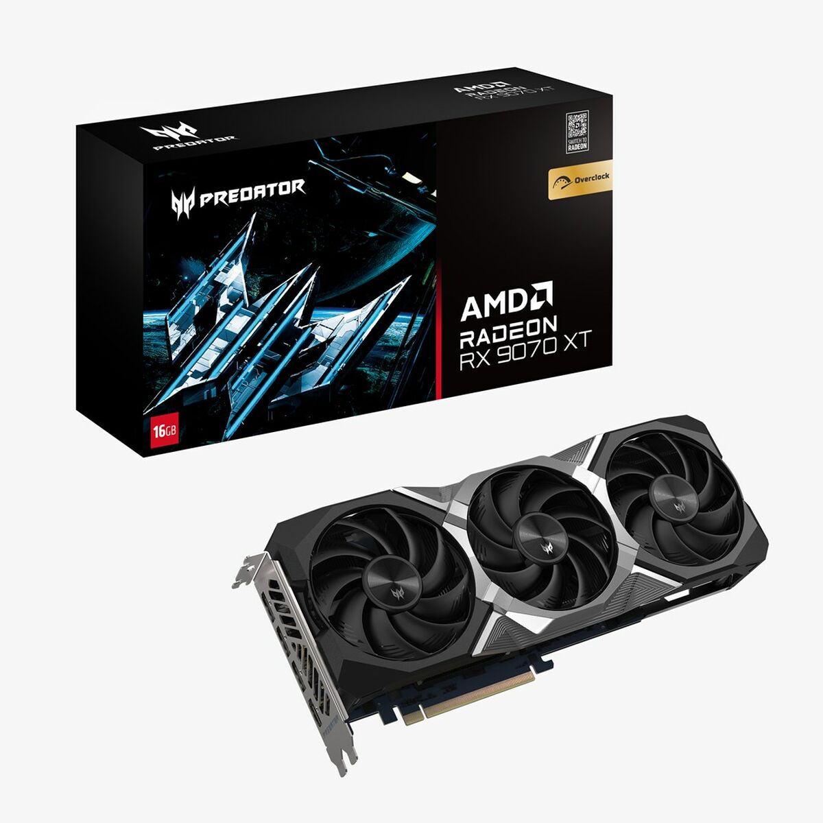 Tarjeta Gráfica Acer DP.Z4FWW.P01 radeon rx 9070 xt 16 GB GDDR6