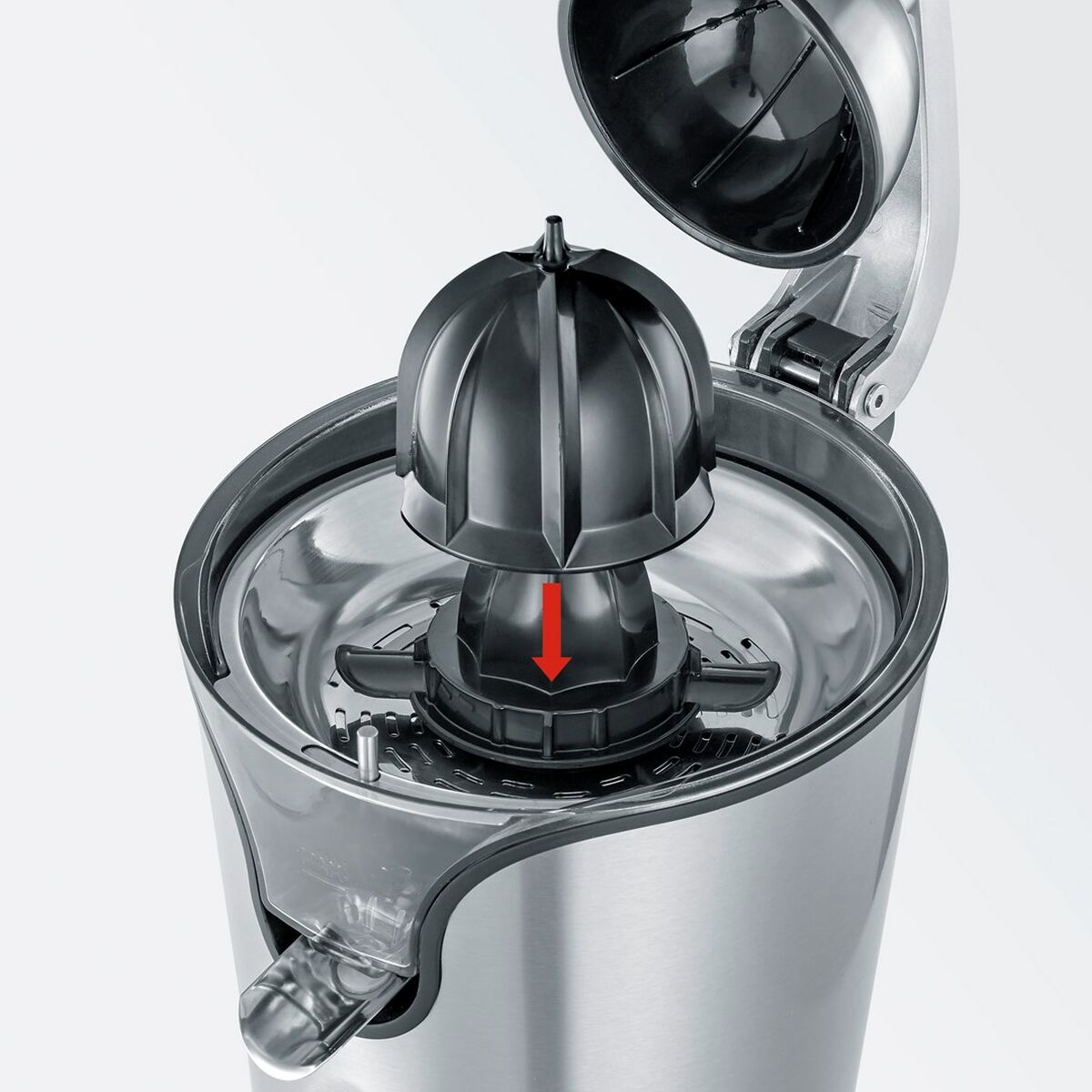 Exprimidor Eléctrico Severin CP 3544 Negro Plateado