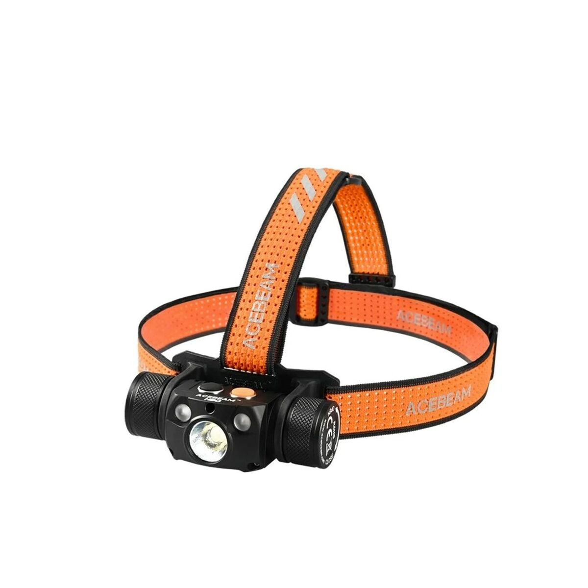 Linterna LED para la Cabeza Acebeam H30 R+CRI 6500K Negro Naranja 4000 Lm