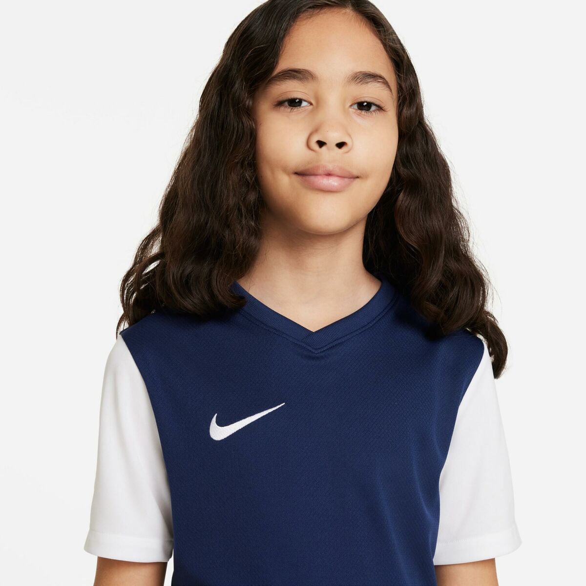 Camiseta de Manga Corta Infantil Nike TIEMPO PREMIER 2 TEE DH8389 410 Azul marino