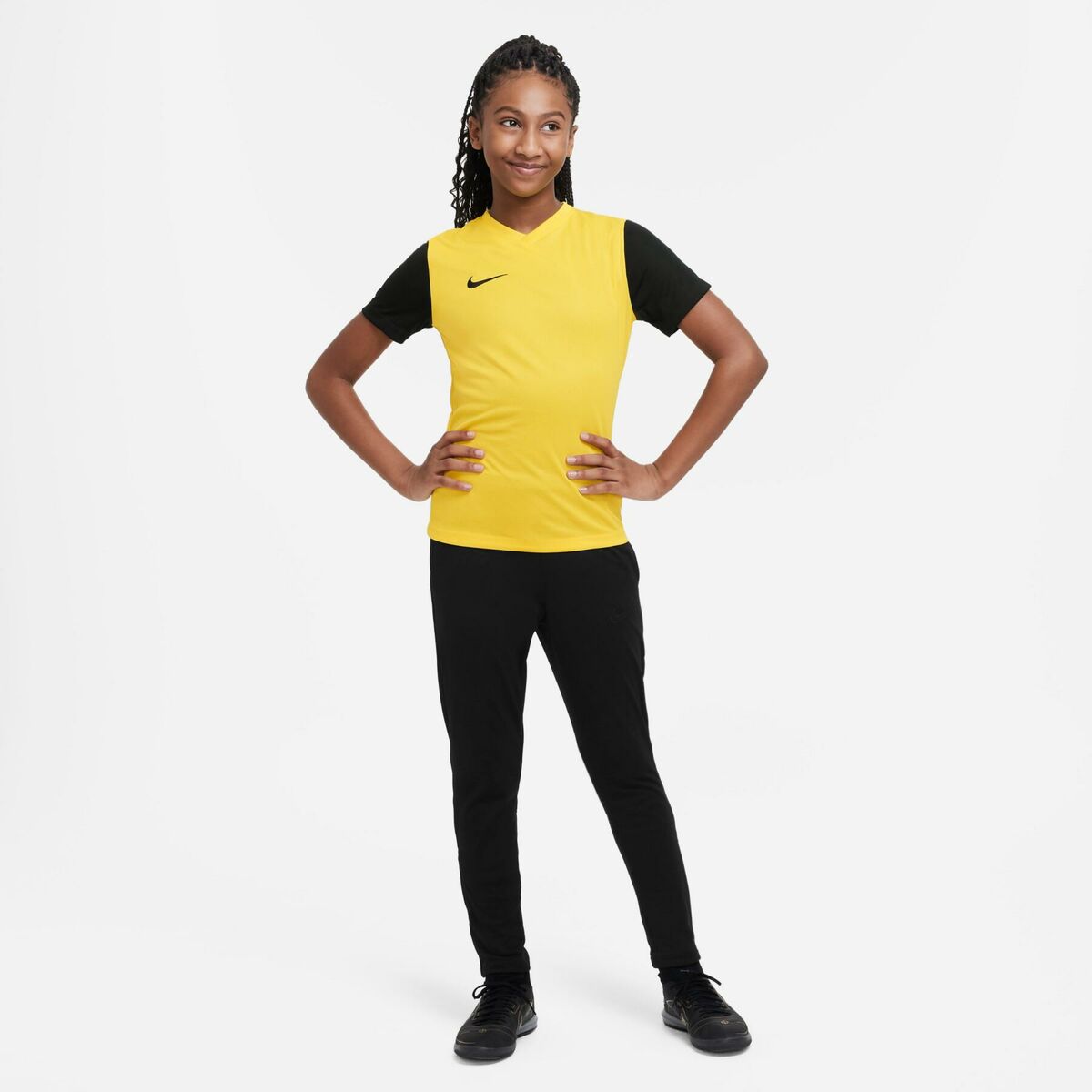 Camiseta de Manga Corta Infantil Nike TIEMPO PREMIER 2 TEE DH8389 719 Amarillo