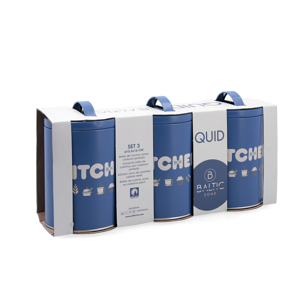 Set de Botes Quid Baltic Azul 3 Piezas