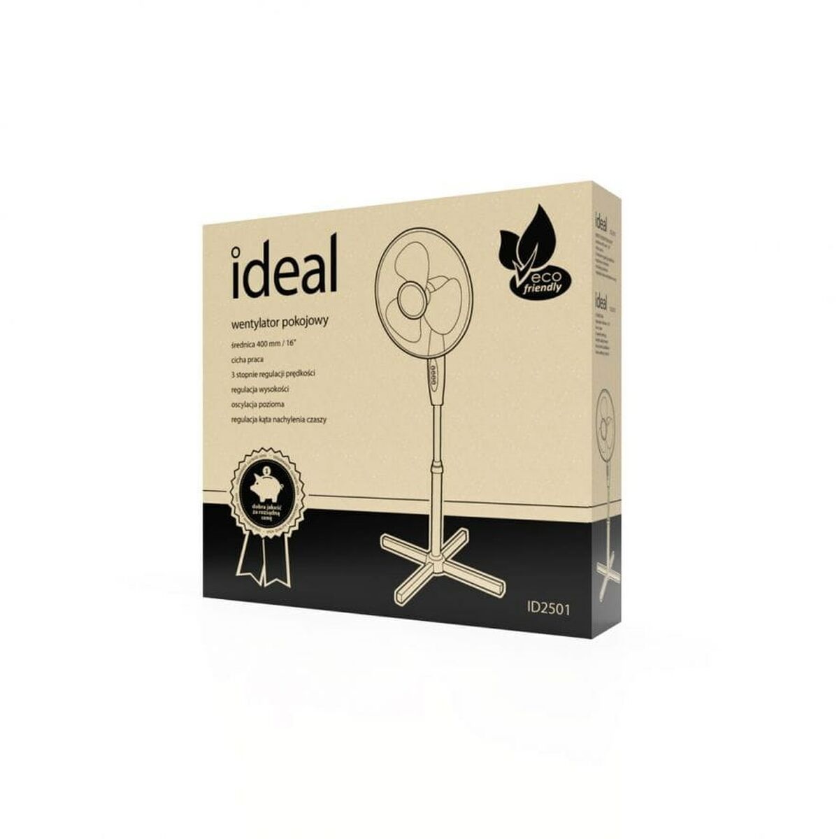 Ventilador de Pie Eldom ID2501 Negro 45 W