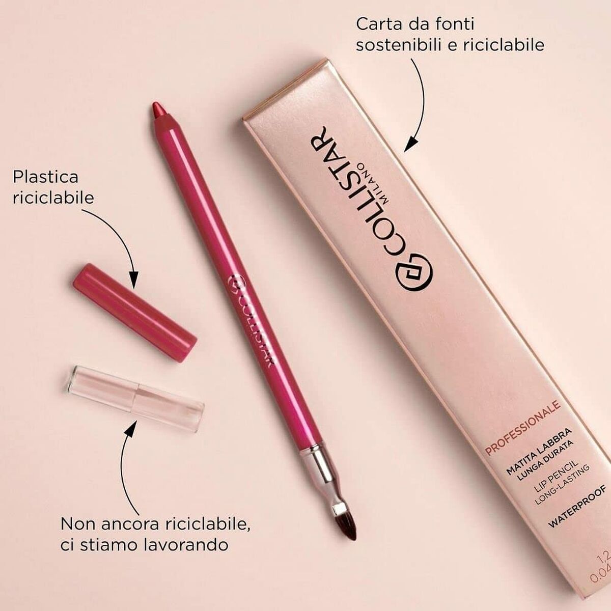 Pintalabios Collistar Professionale Nº 114 Warm mauve Nº 114-Warm Mauve 3,5 ml