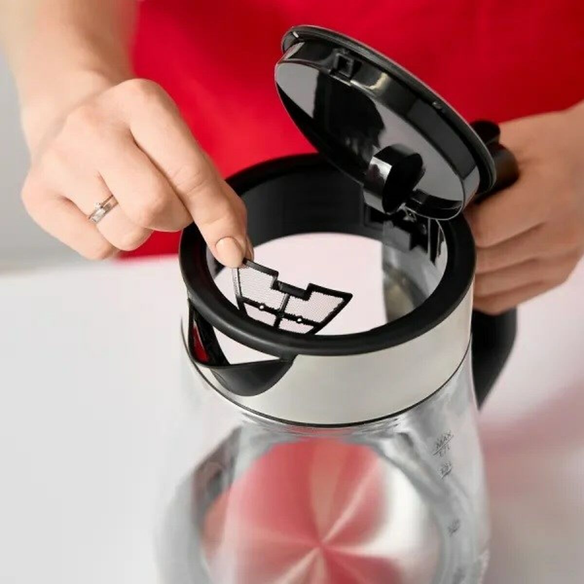 Hervidor Mpm MCZ-122 Negro Gris Vidrio Acero Inoxidable 2200 W 1,7 L