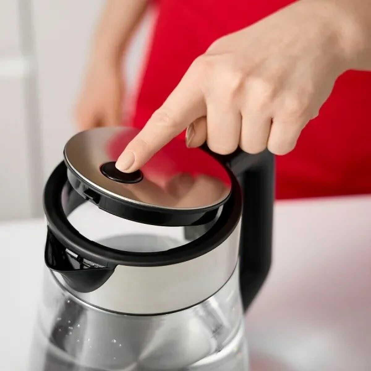 Hervidor Mpm MCZ-122 Negro Gris Vidrio Acero Inoxidable 2200 W 1,7 L