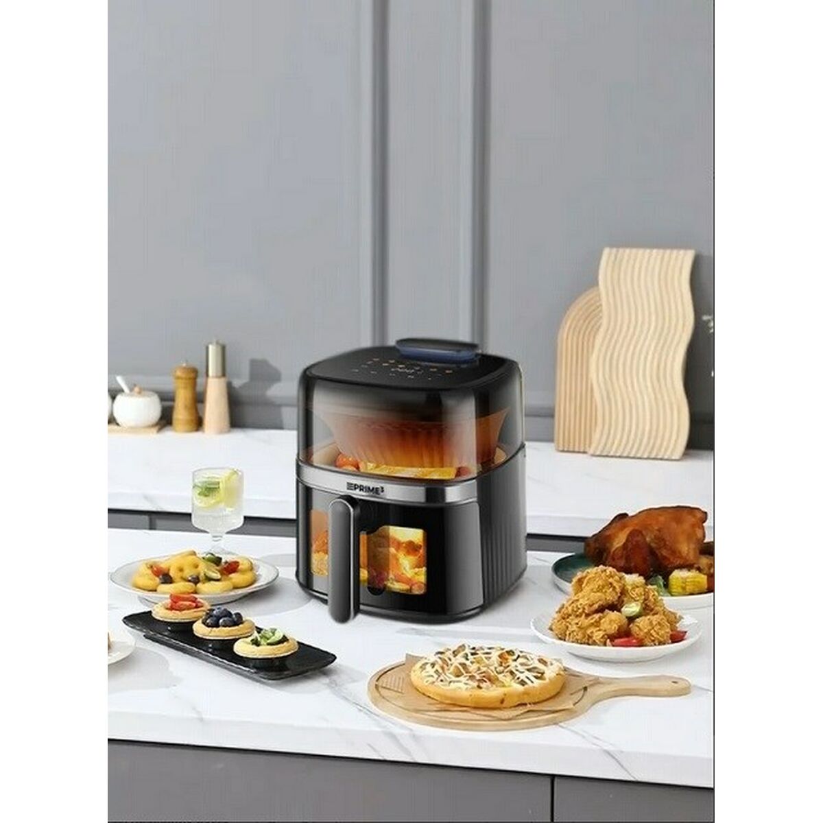 Freidora de Aire Prime3 SAF51 Negro Plateado 1500 W 4,5 L