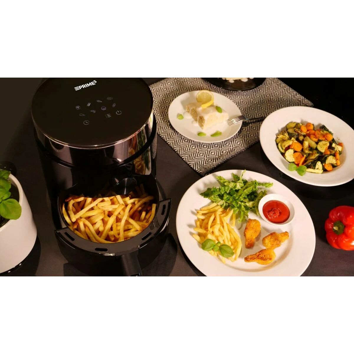 Freidora de Aire Prime3 SAF31 Negro 1200 W 2,5 L