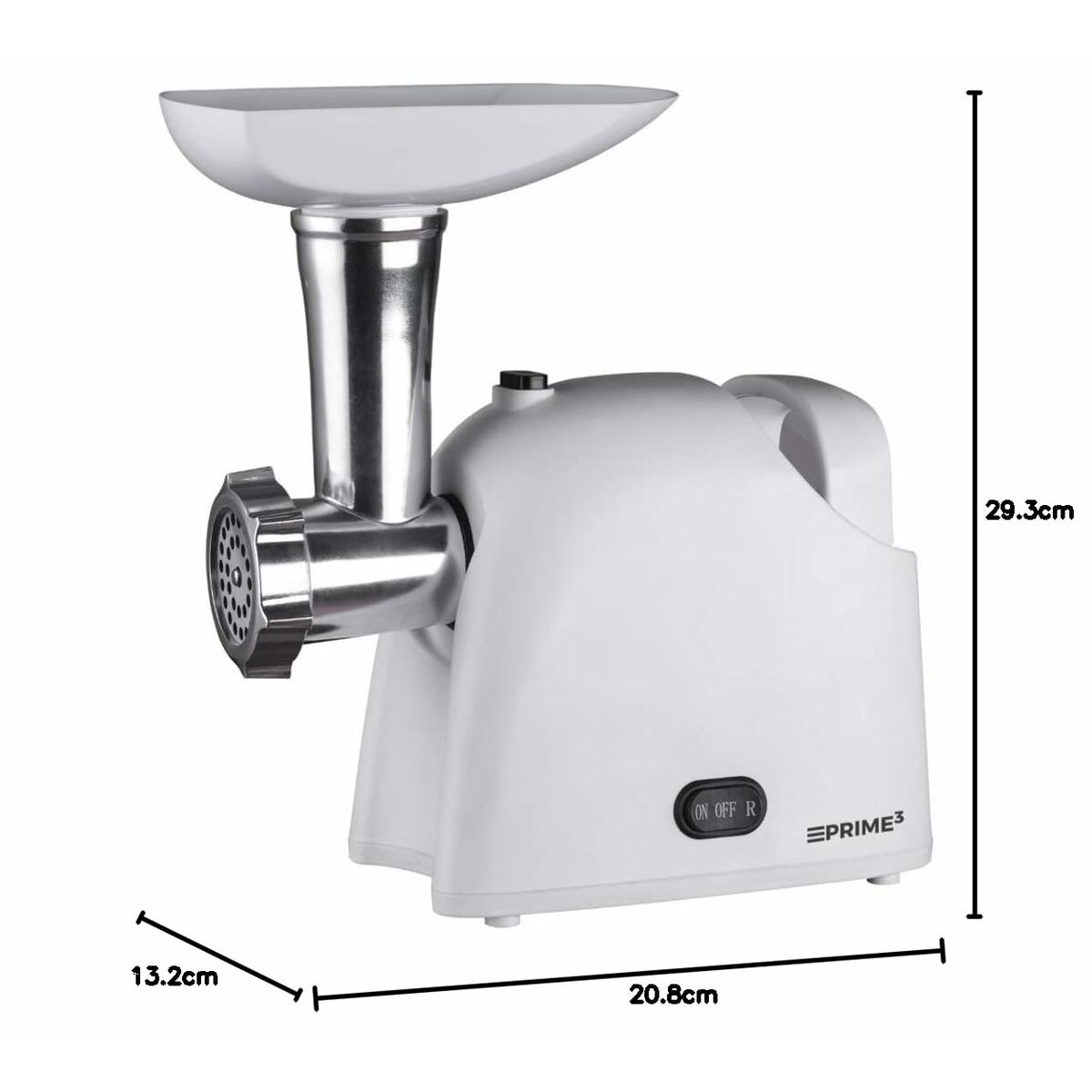 Picadora Prime3 SMM11 Blanco Acero Inoxidable Plástico 1600 W