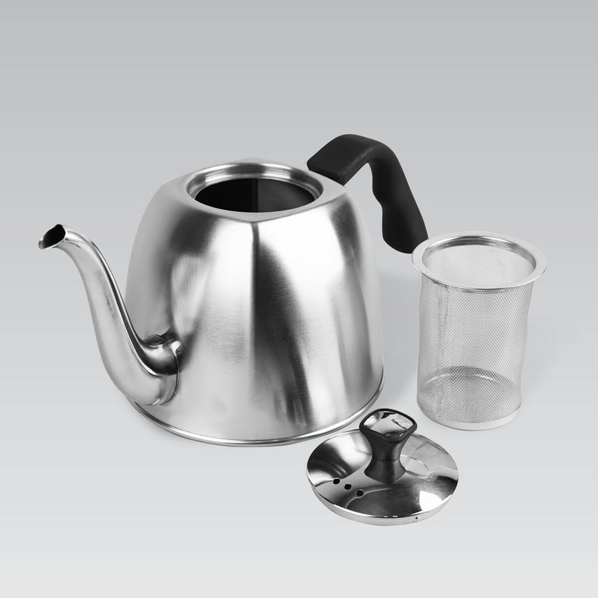 Tetera Feel Maestro MR-1333-Tea Negro Acero Acero Inoxidable Plástico 1,1 L