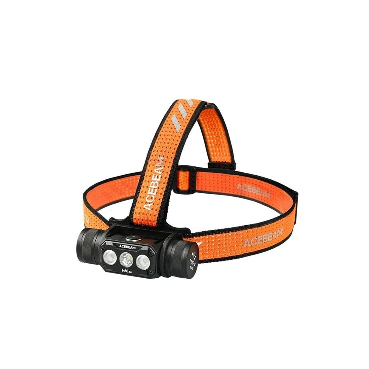 Linterna LED para la Cabeza Acebeam H50 2.0 Negro Naranja