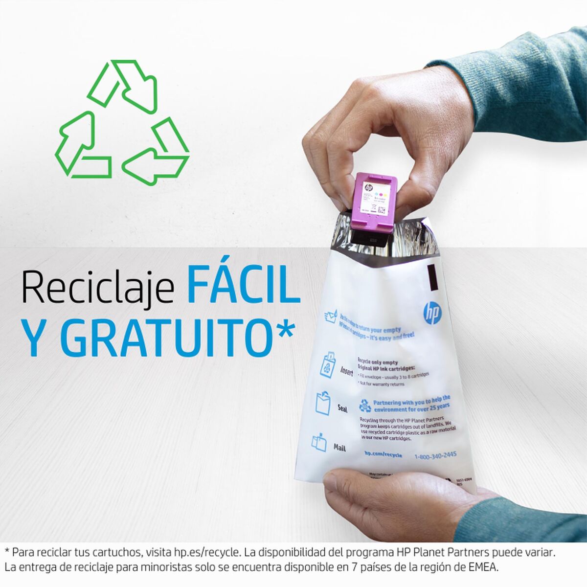 Cartucho de Tinta Original HP T0B29A Amarillo