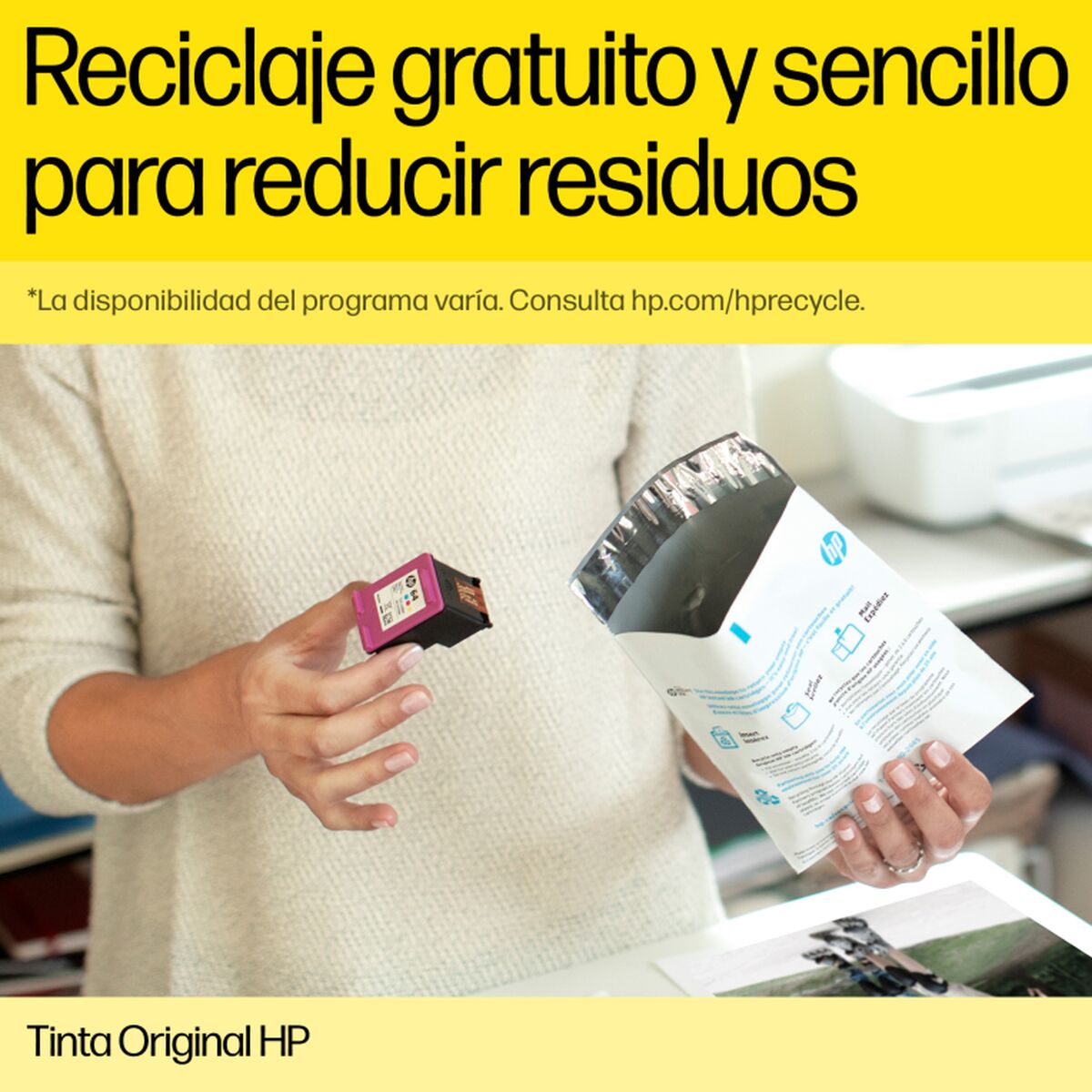 Cartucho de Tinta Original HP T0B29A Amarillo