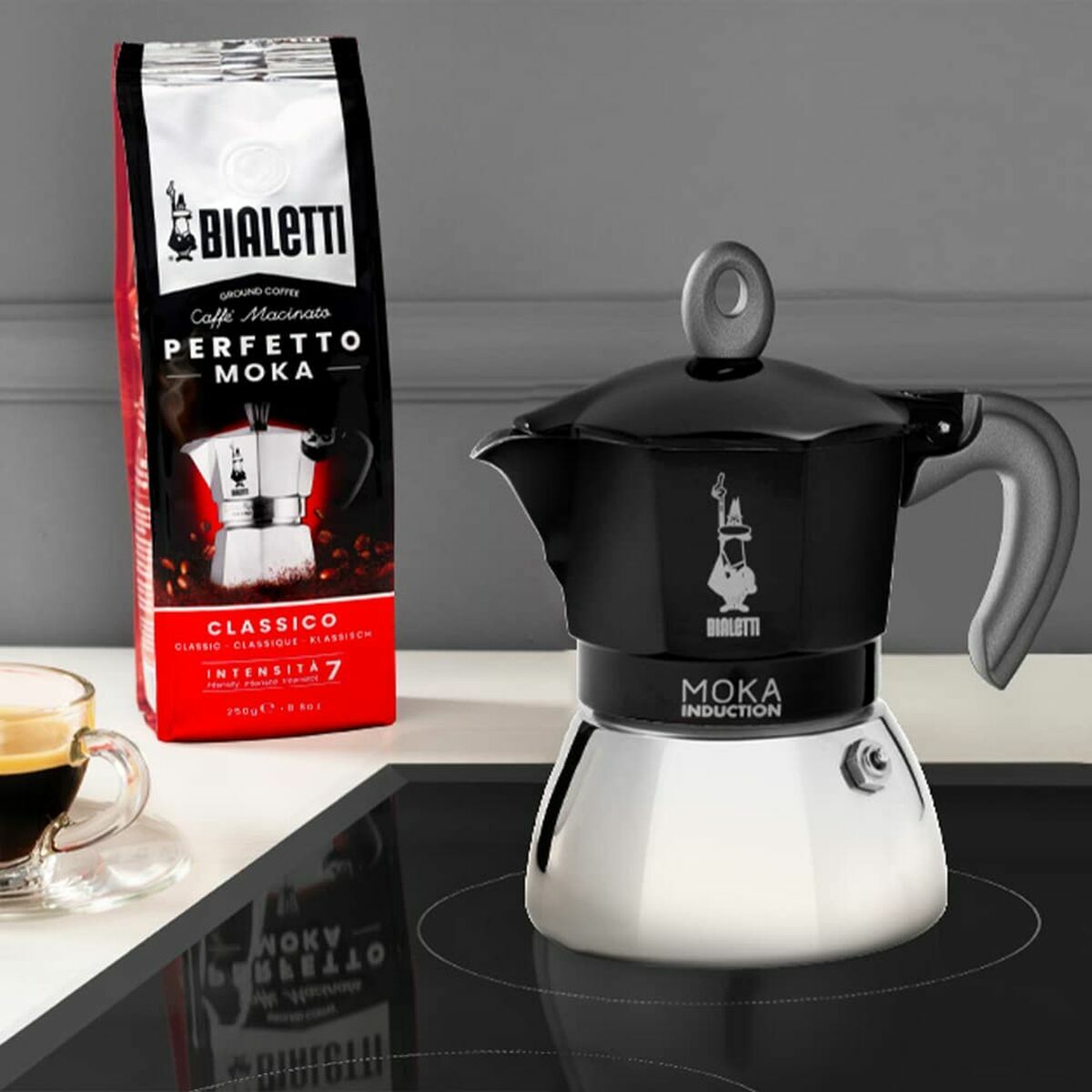 Cafetera Italiana Bialetti 0006936/NP Negro Metal Aluminio