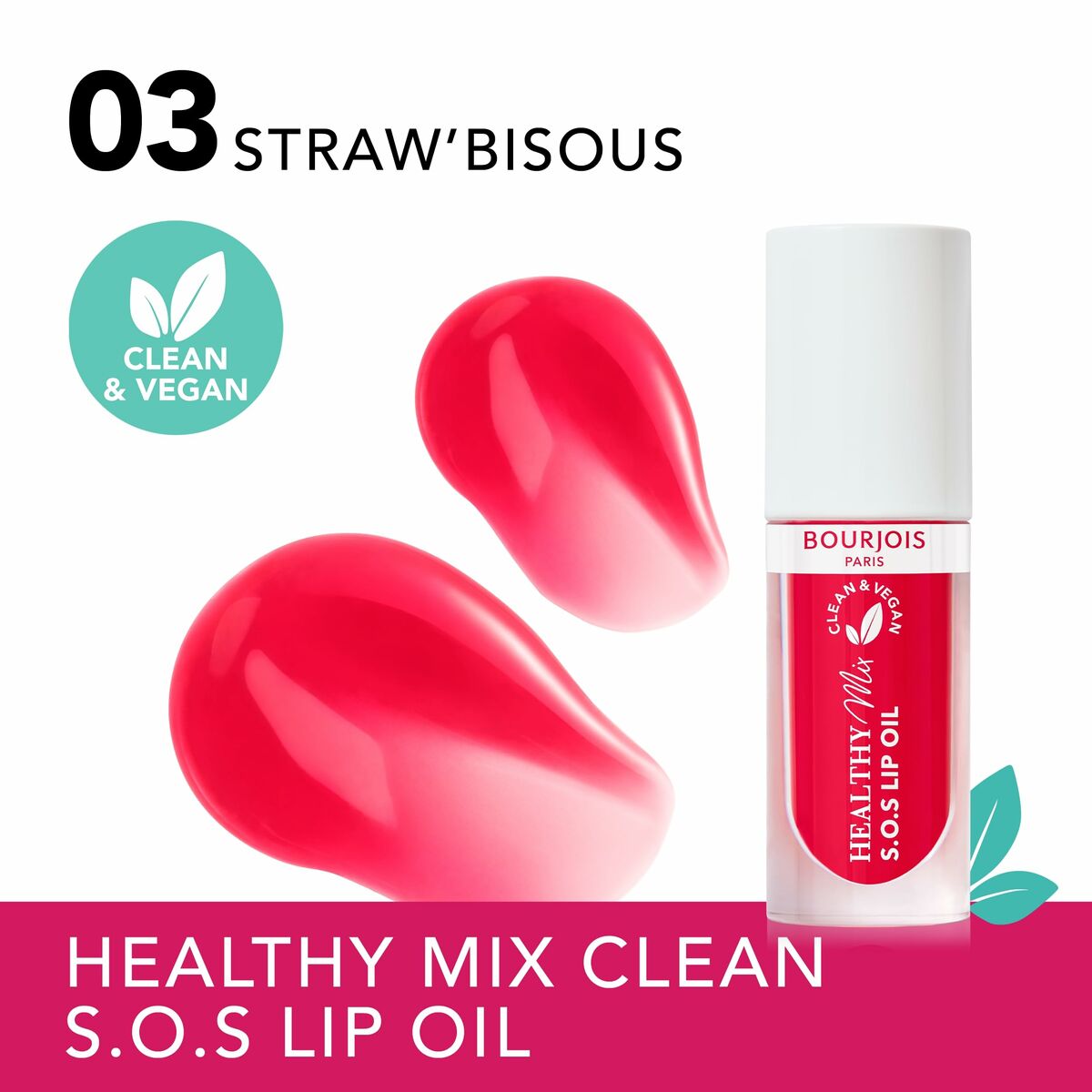 Pintalabios Bourjois HEALTHY MIX S.O.S Nº 03-Straw'bisous 4,5 ml
