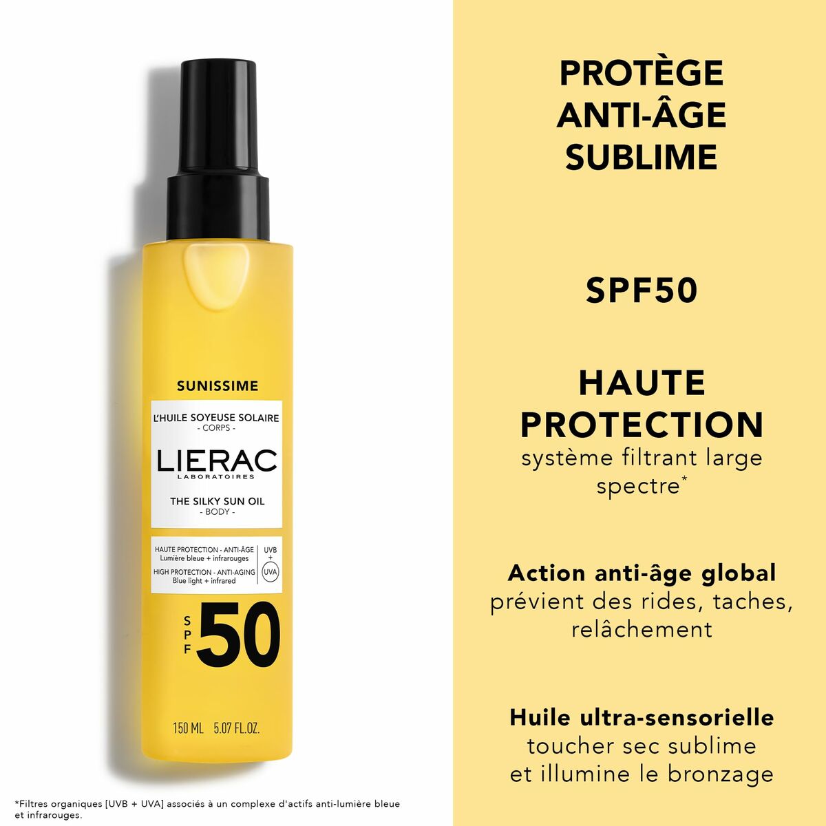 Protector Solar Lierac SUNISSIME Spf 50 150 ml