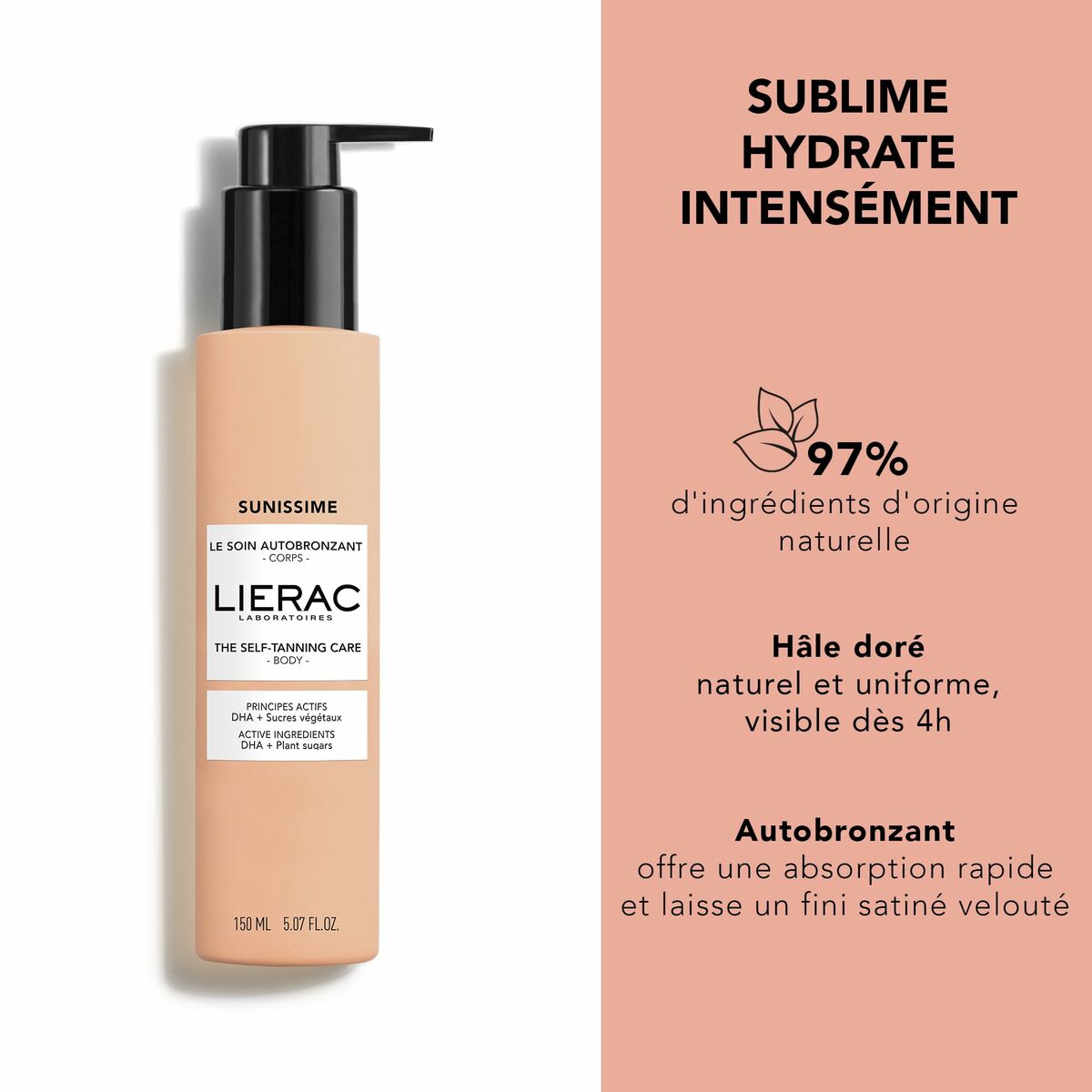 Autobronceador Corporal Lierac SUNISSIME 150 ml