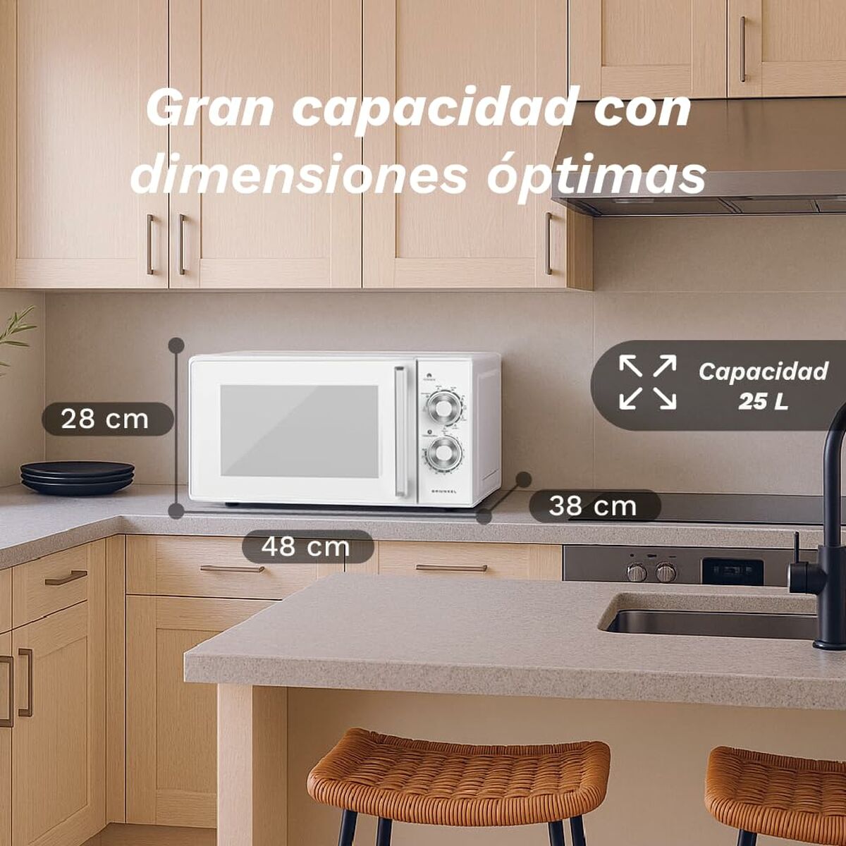 Freidora de Aire Grunkel Blanco 800 W 25 L