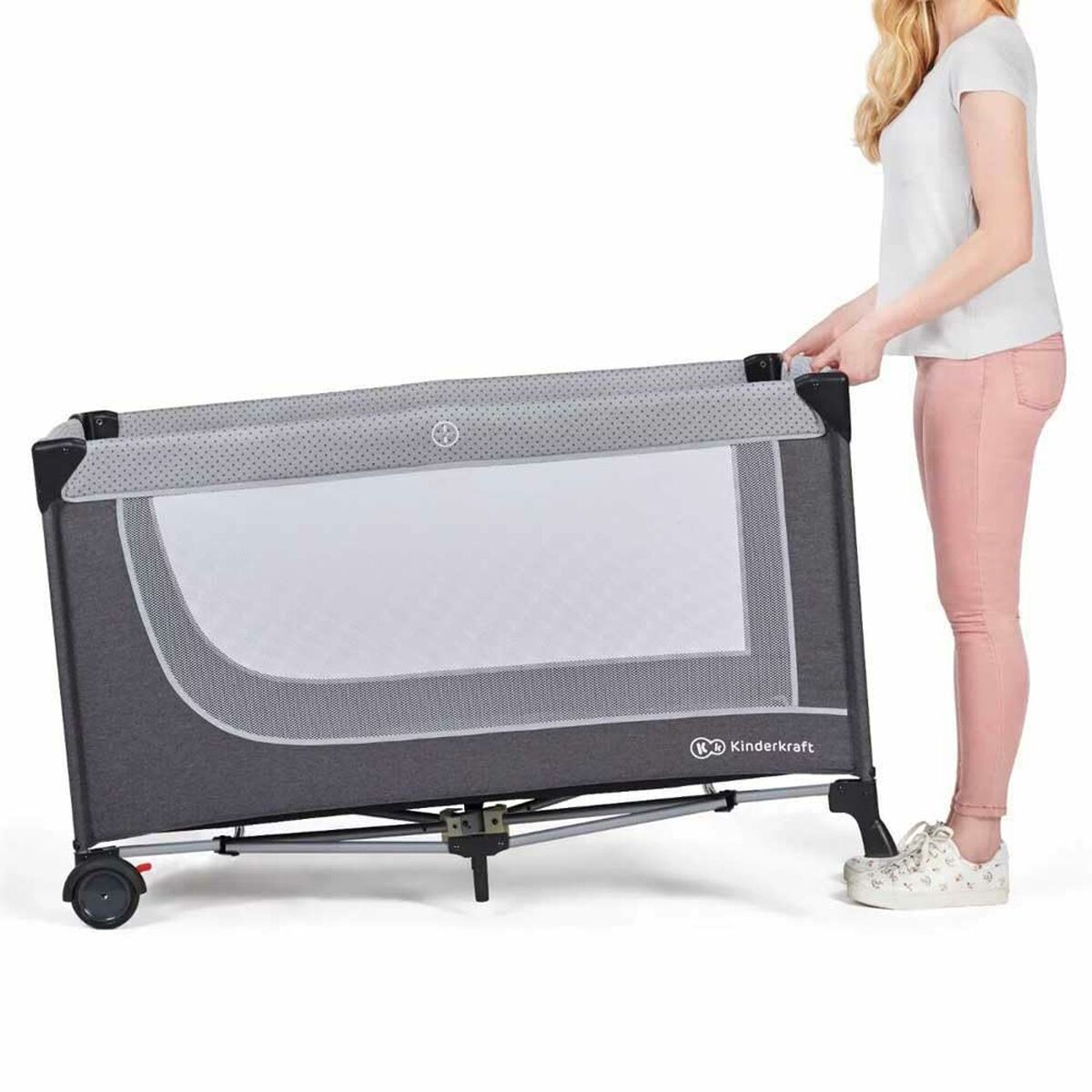 Cuna de Bebé Kinderkraft KCLEOD00GRY0000