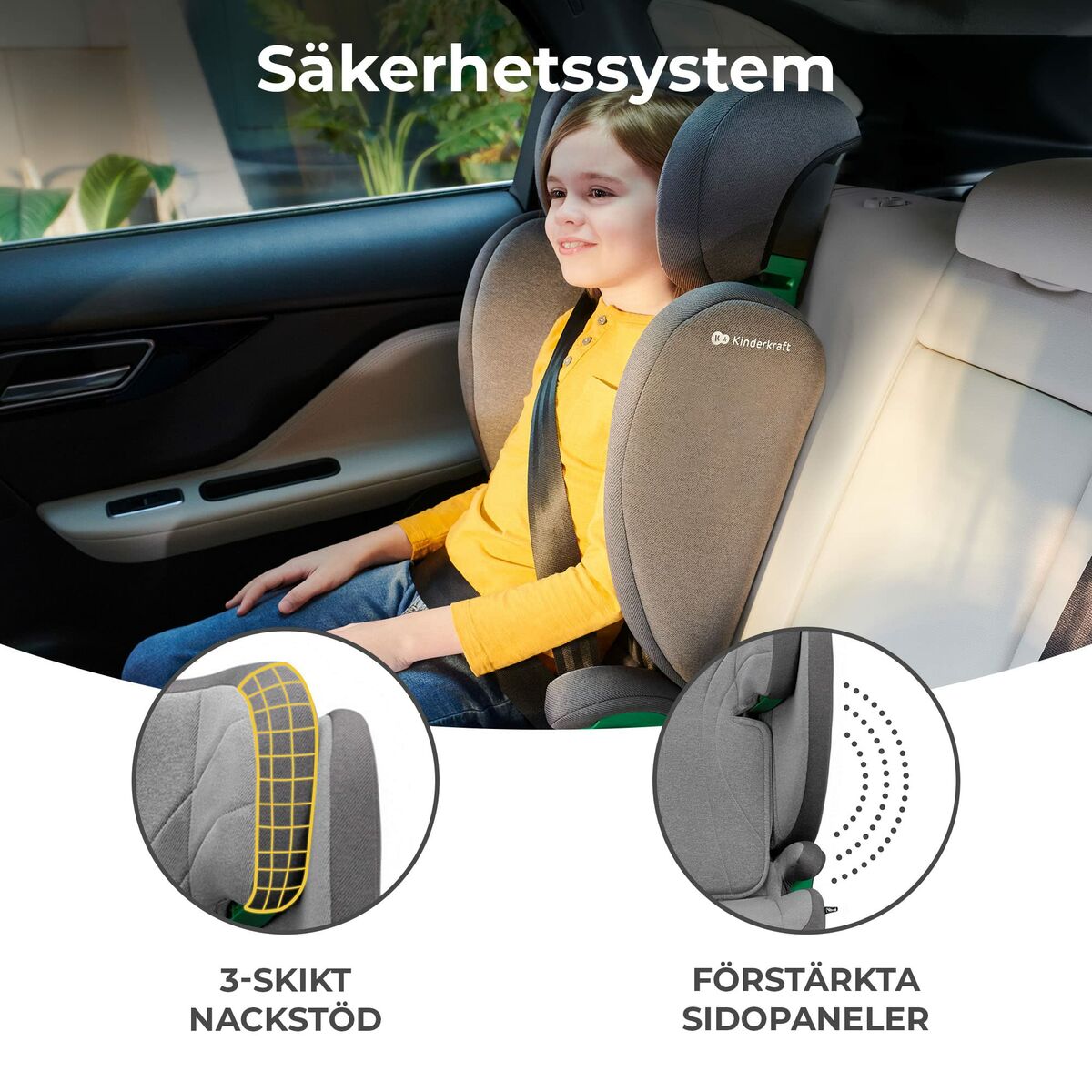 Silla para el Coche Kinderkraft KCJUFI20GRY0000 Gris