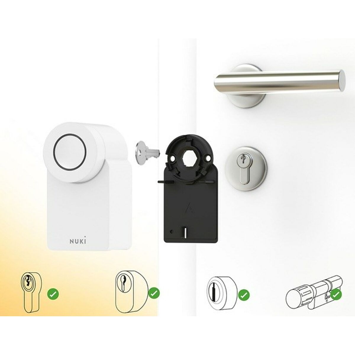 Cerradura Inteligente Nuki Smart Lock GO Blanco Plástico