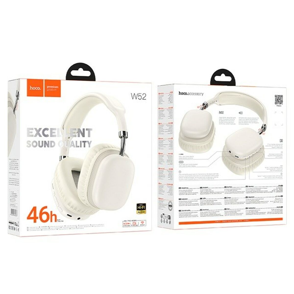 Auriculares Inalámbricos Hoco W52 milky white