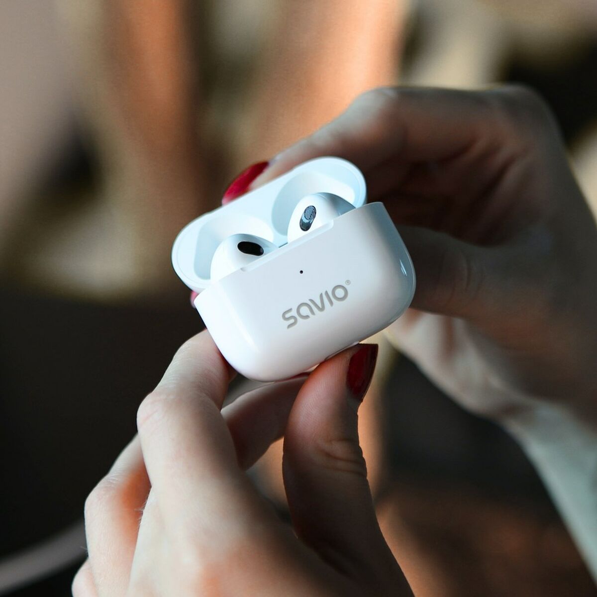 Auriculares Inalámbricos Savio TWS-01PRO Blanco