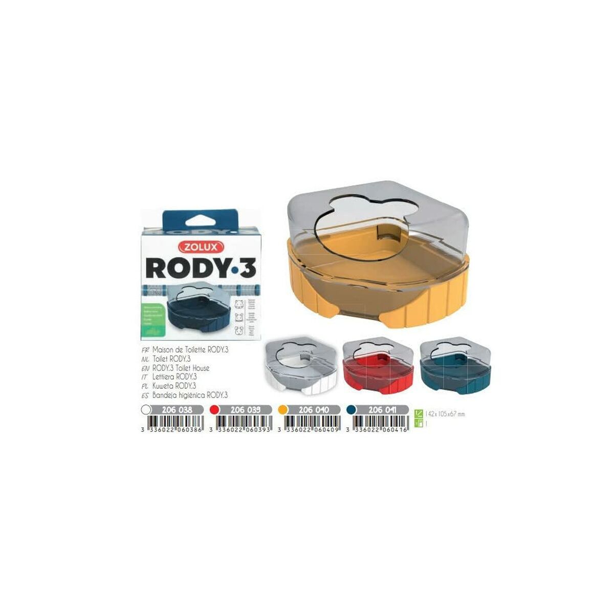 Arenero para Gatos Zolux Plástico