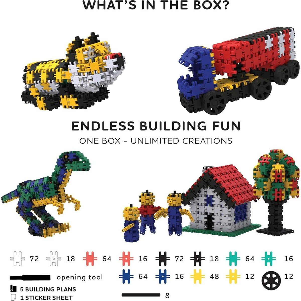 Juego de Construcción Clics NC003 500 Piezas