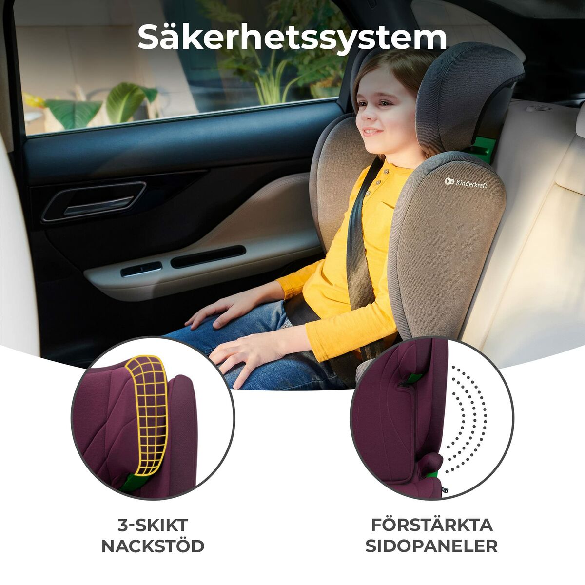 Silla para el Coche Kinderkraft KCJUFI20RED0000 Púrpura