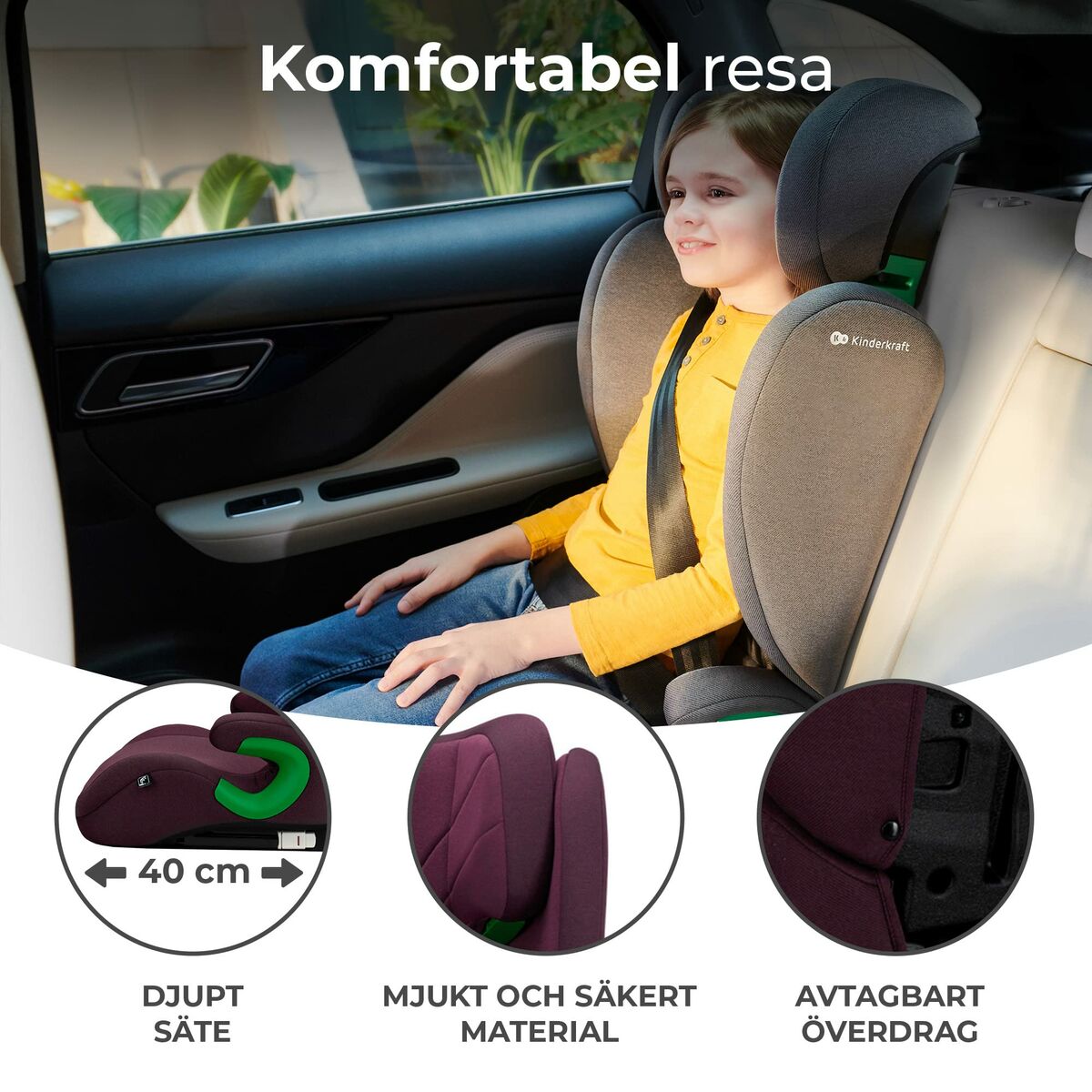 Silla para el Coche Kinderkraft KCJUFI20RED0000 Púrpura