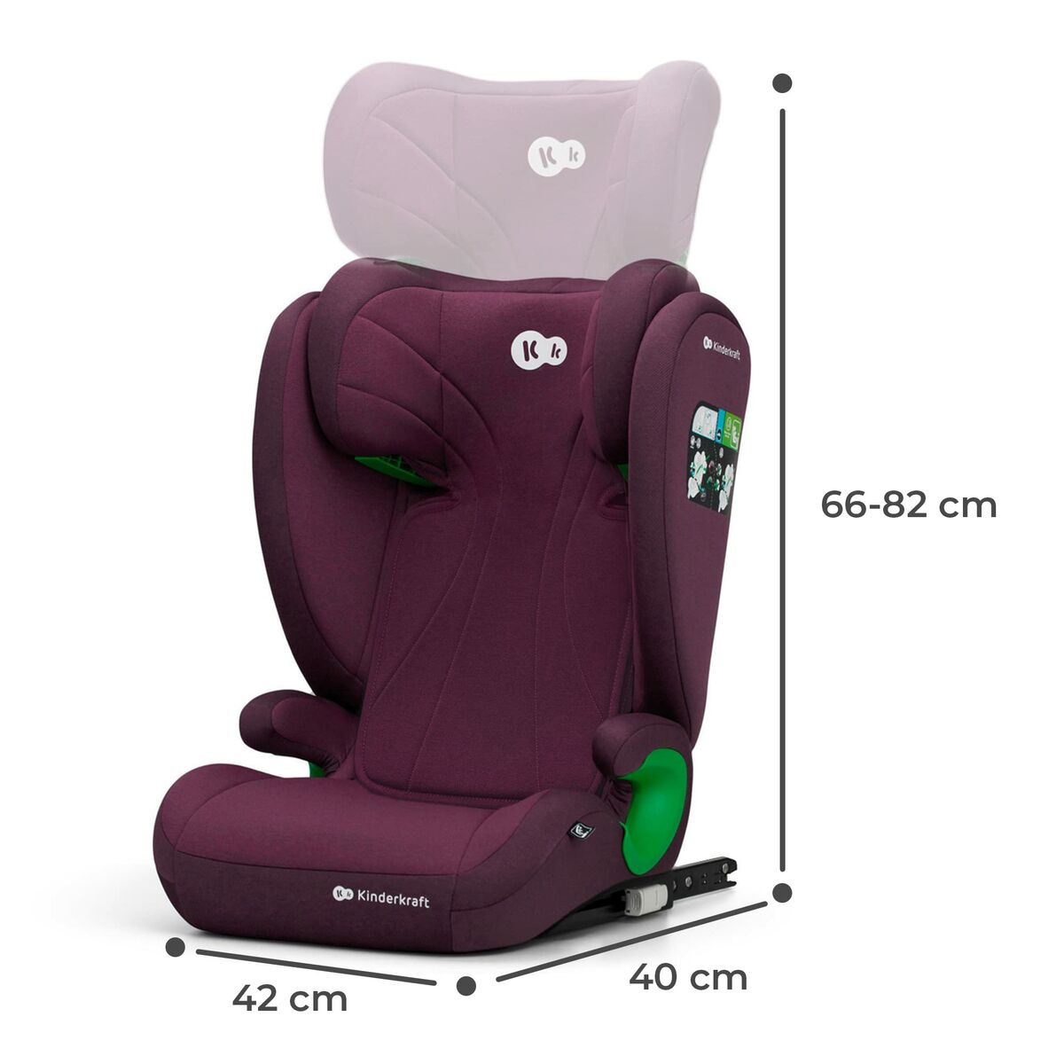 Silla para el Coche Kinderkraft KCJUFI20RED0000 Púrpura