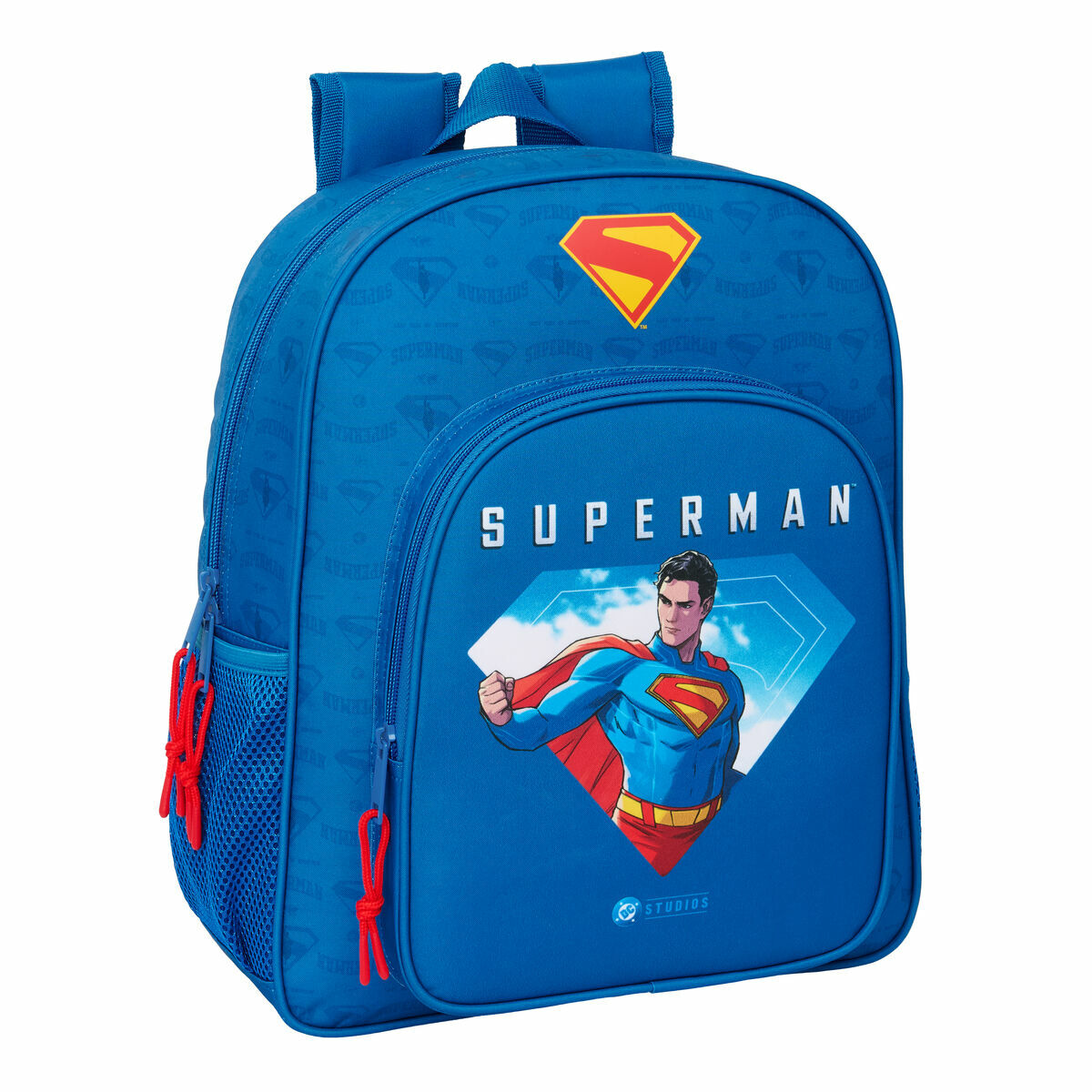 Mochila Escolar Superman Azul 32 x 38 x 12 cm