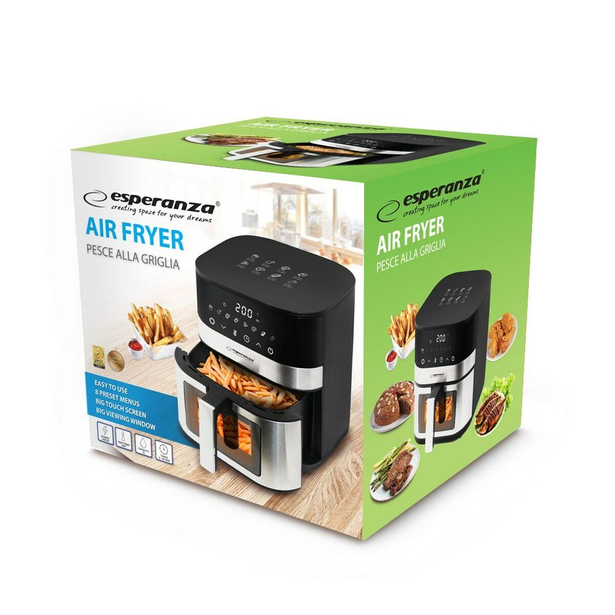 Freidora de Aire Esperanza EKA003 Negro 1400 W 5 L