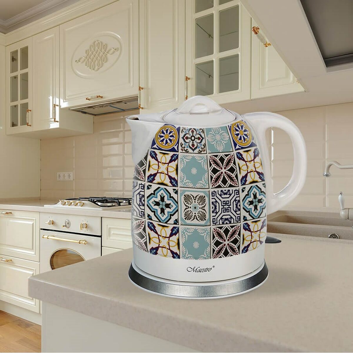 Hervidor Feel Maestro MR-066-PORTO Blanco Cerámico 1500 W 1,5 L