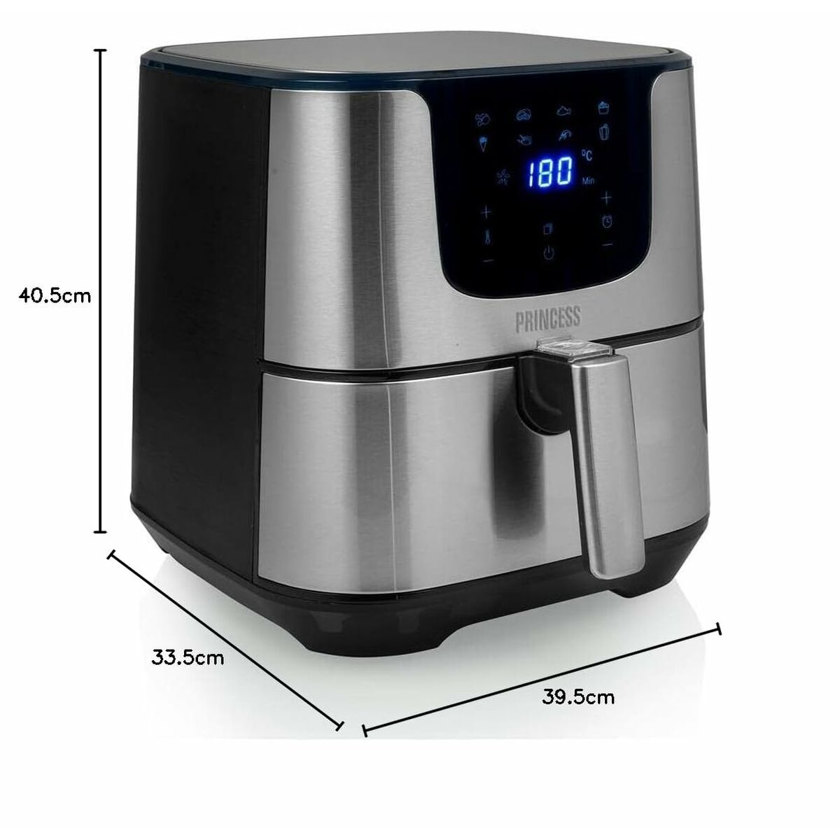 Freidora de Aire Princess 182060 1700 W 5,5 L Plateado