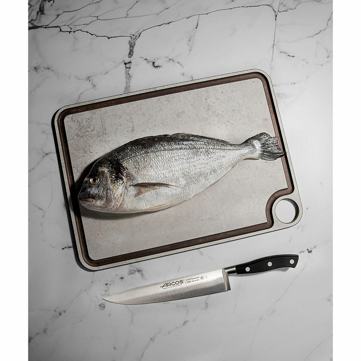 Cuchillo de Cocina Arcos serie riviera Negro Acero 20 cm