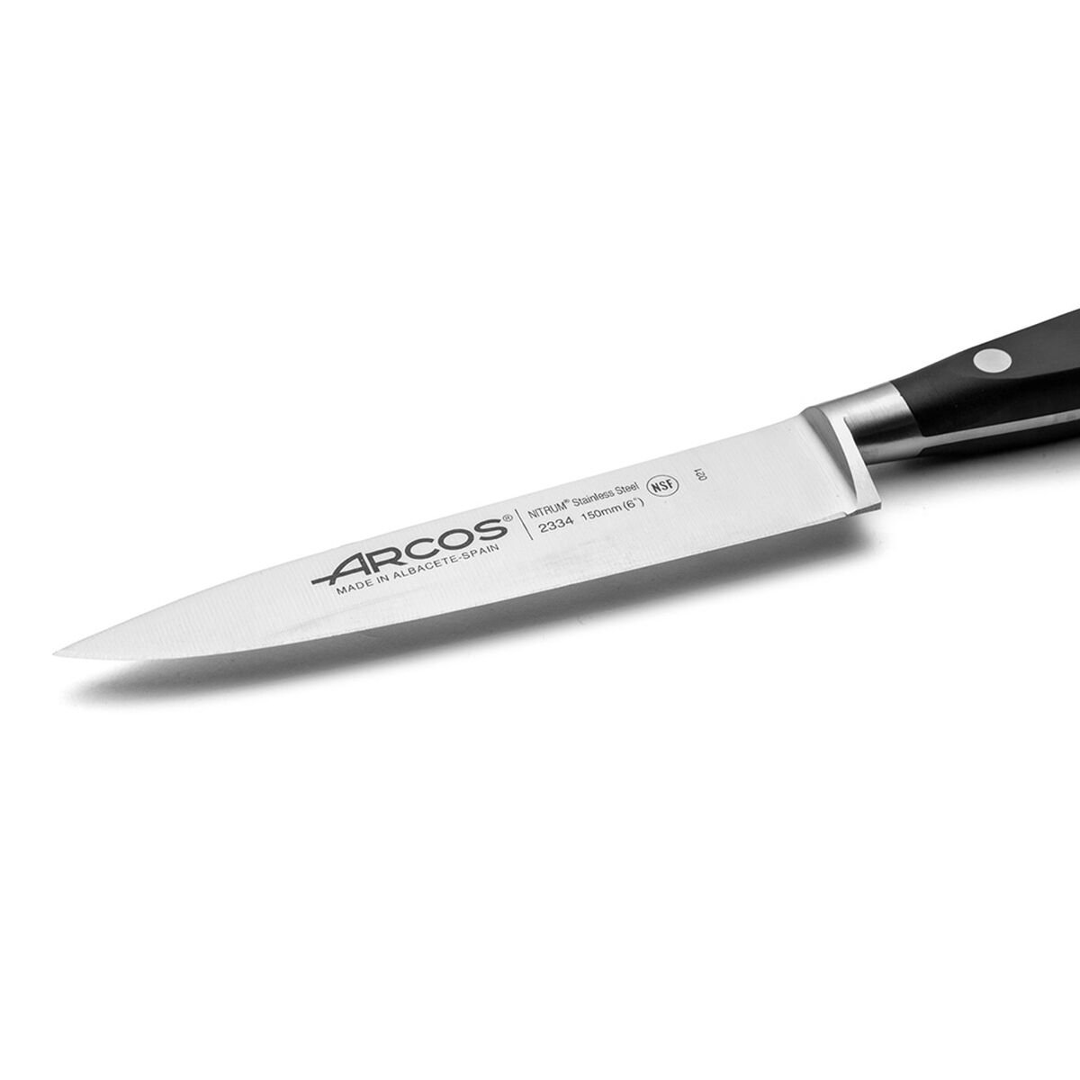 Cuchillo de Cocina Arcos serie riviera Negro Acero 15 cm 6"