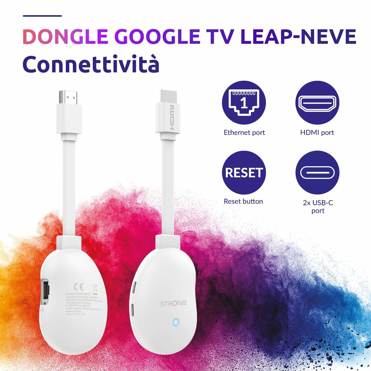 Funda para Móvil STRONG LEAP NEVE Blanco