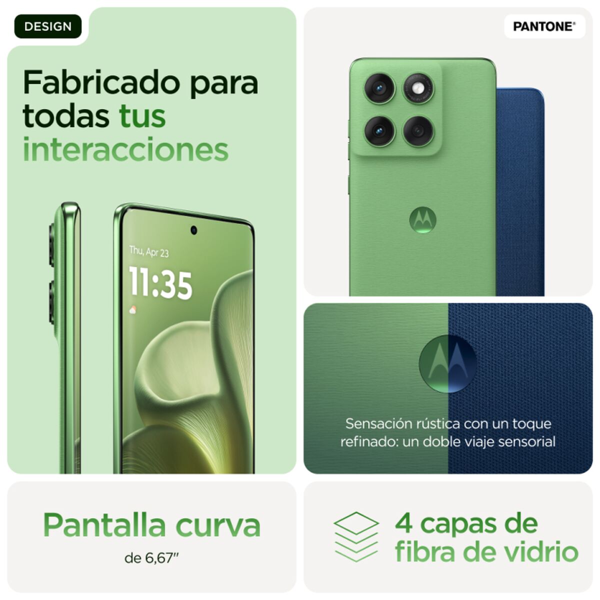 Smartphone Motorola PB7H0021ES 6,67" Octa Core 12 GB RAM 512 GB Verde