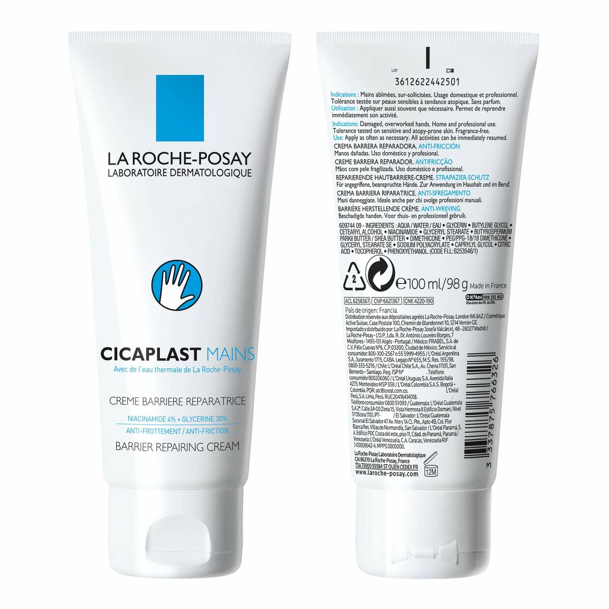 Crema de Manos La Roche Posay Cicaplast 100 ml
